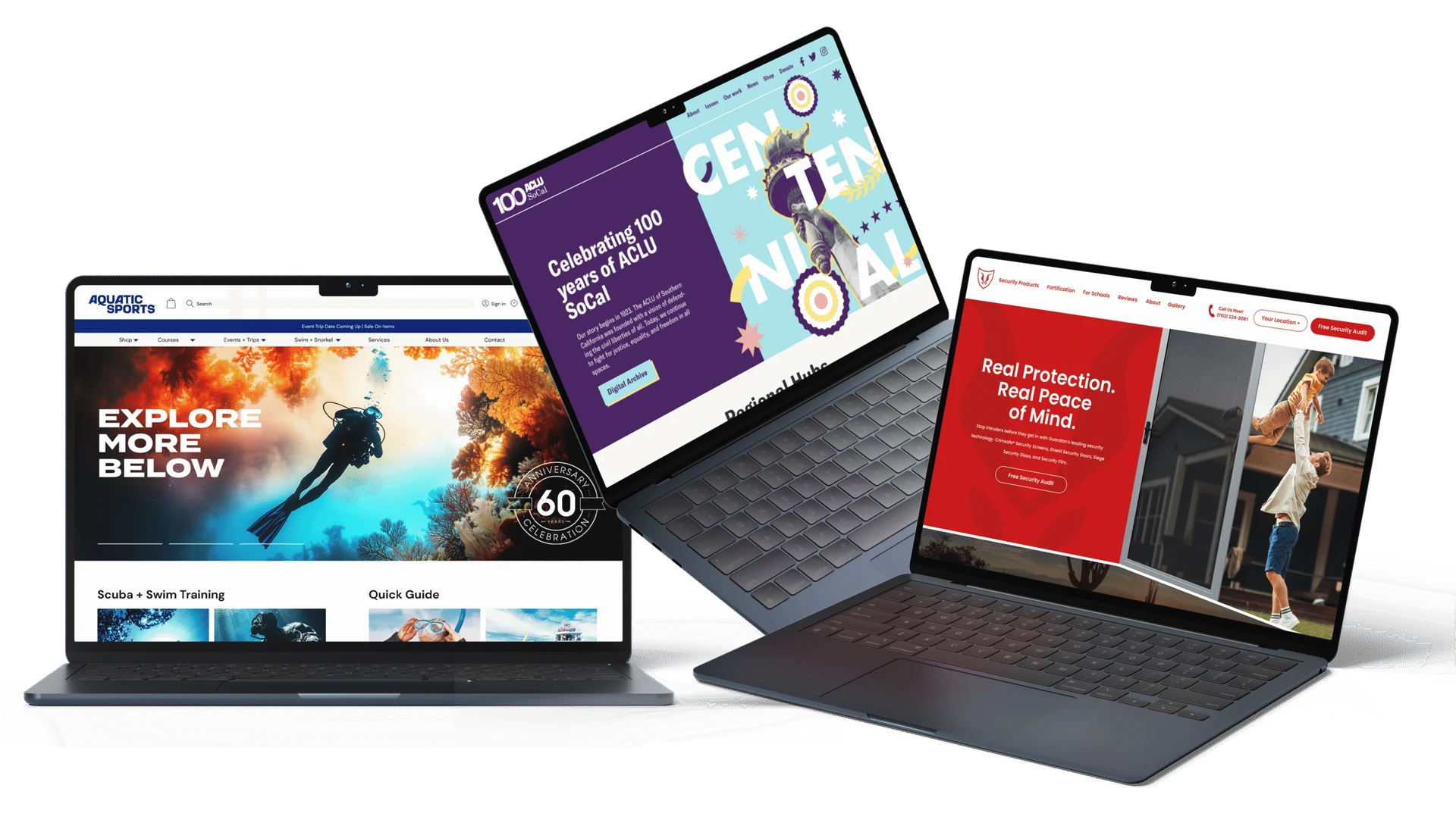 Amped Marketing website case study collection