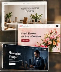 A selection of website concepts