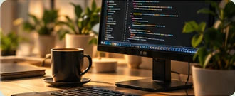 A warm development workspace